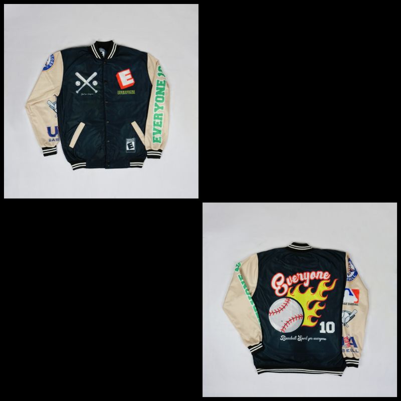(COD) JACKET VARSITY BASEBALL PRIA WANITA // VARSITY JACKET L XL-E Everyone