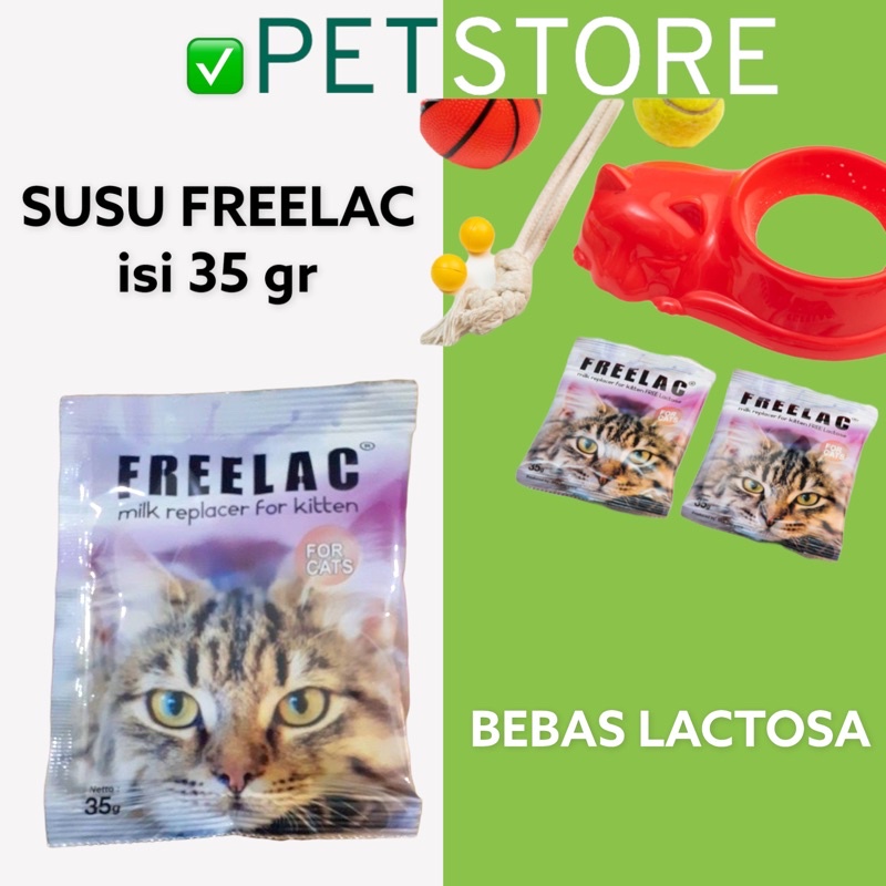 FREELAC Susu Kucing Bebas Laktosa isi 35 gram