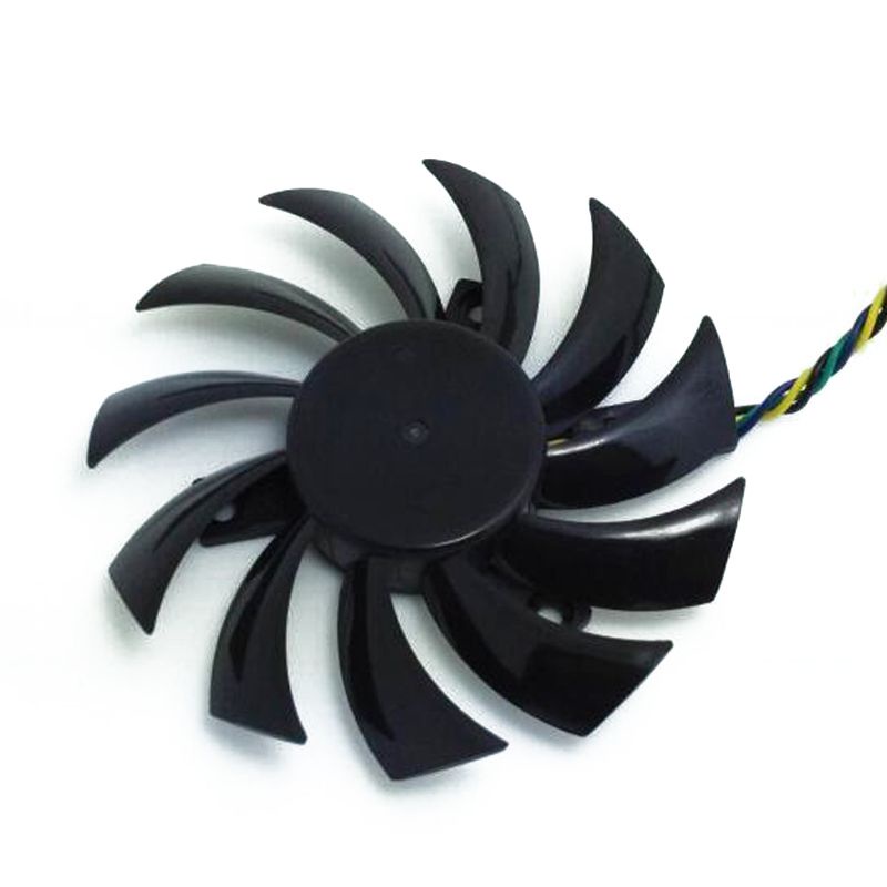 Bt 2Pcs PLD08010S12HH Server Cooling Fan 0.35A 4pin Kipas Pendingin Untuk Kartu Grafis Cooler Fan Video Card Pendingin