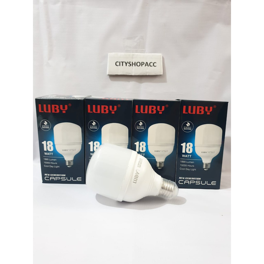 Lampu LED Luby Capsule 18 Watt 18W Cahaya Putih