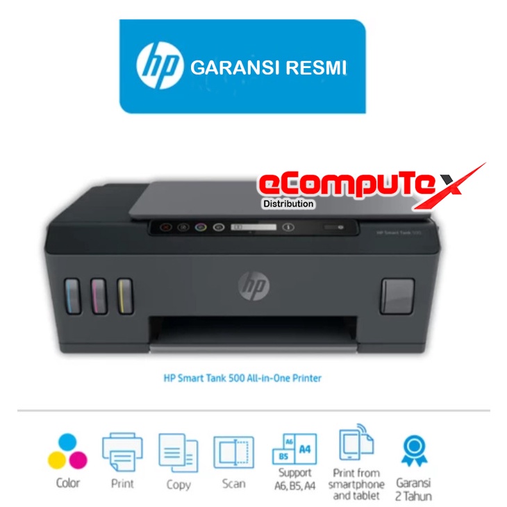 PRINTER HP SMART TANK 500 /   HP500 ALL IN ONE ORI GARANSI   RESMI