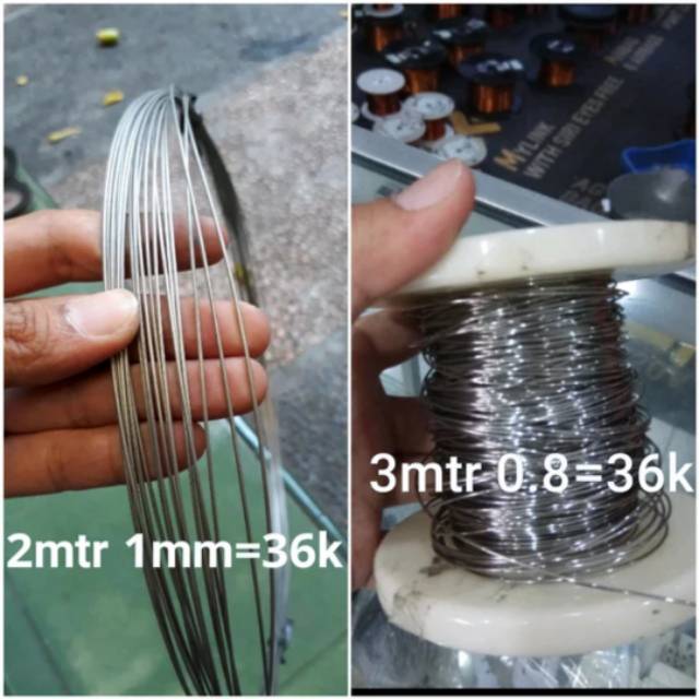 Kawat nikelin 1 mm & 0.8 mm