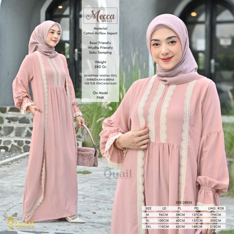Gamis New Mecca Best Seller ori Quail