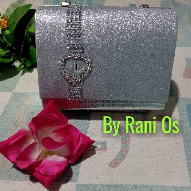Tas pesta/Tas kondangan/Tas Tangan  Silver