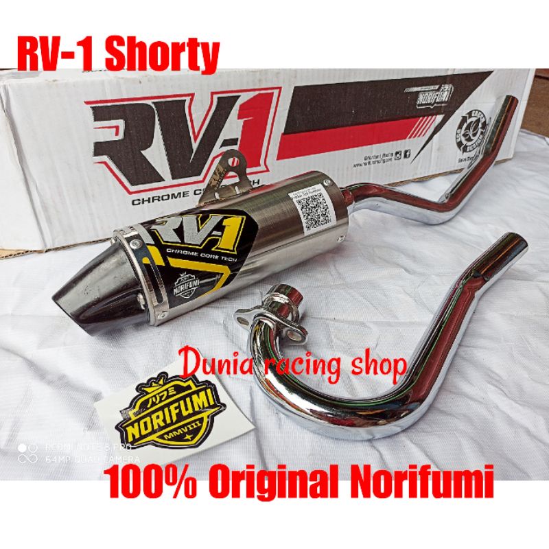 Knalpot Norifumi RV1 N4 KLX 150 dan DTracker 150 Original Norifumi RV1 N4 RV1 Shorty