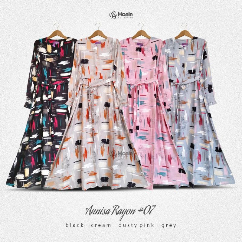 Gamis Rayon Annisa 07 Hanin Collection
