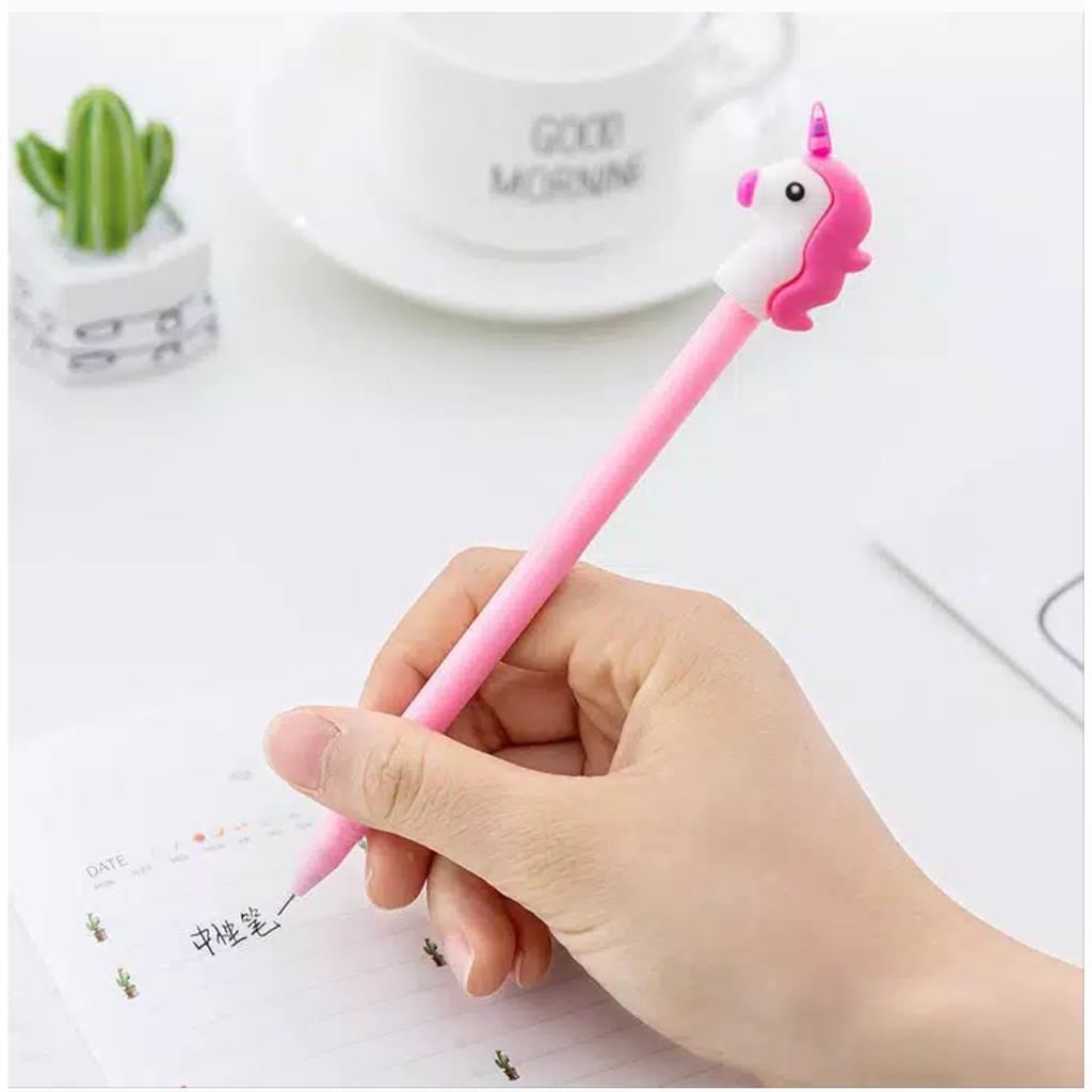 

Pulpen Bolpen Pena Cair Unicorn Big Eyes Lucu Imut