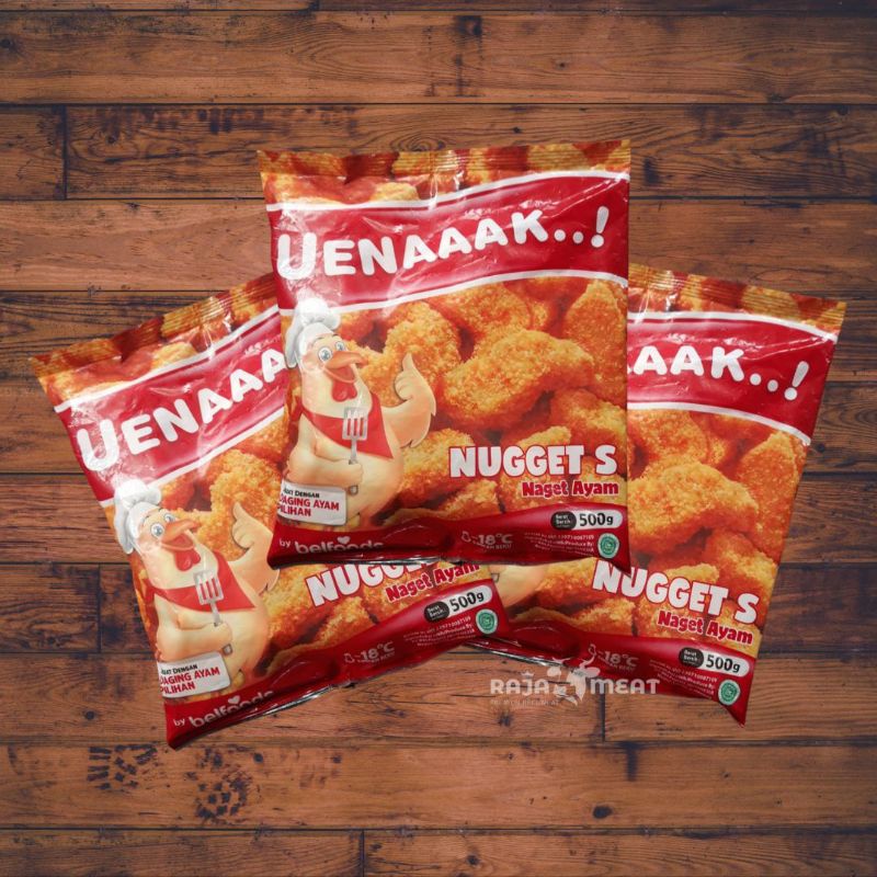 

BELFOODS UENAAAK CHICKEN NUGGET S, NAGET AYAM 500 GRAM