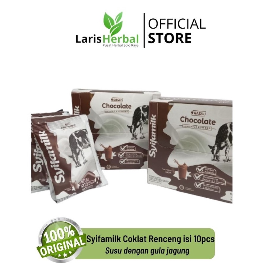 

Syifamilk Renceng Coklat isi 10pcs/@35gr Susu Sapi Syifamilk Rasa Coklat