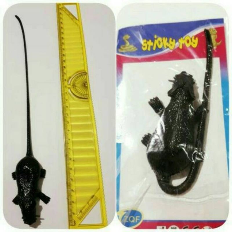 JG - STICKY TOYS - MAINAN JADUL ANAK - KARET BENTUK TIKUS ULAR BUAYA PRANK