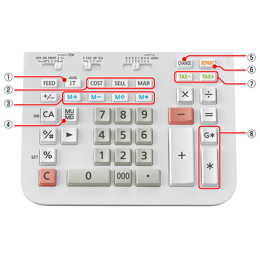 Calculator Struk Casio DR 140 R