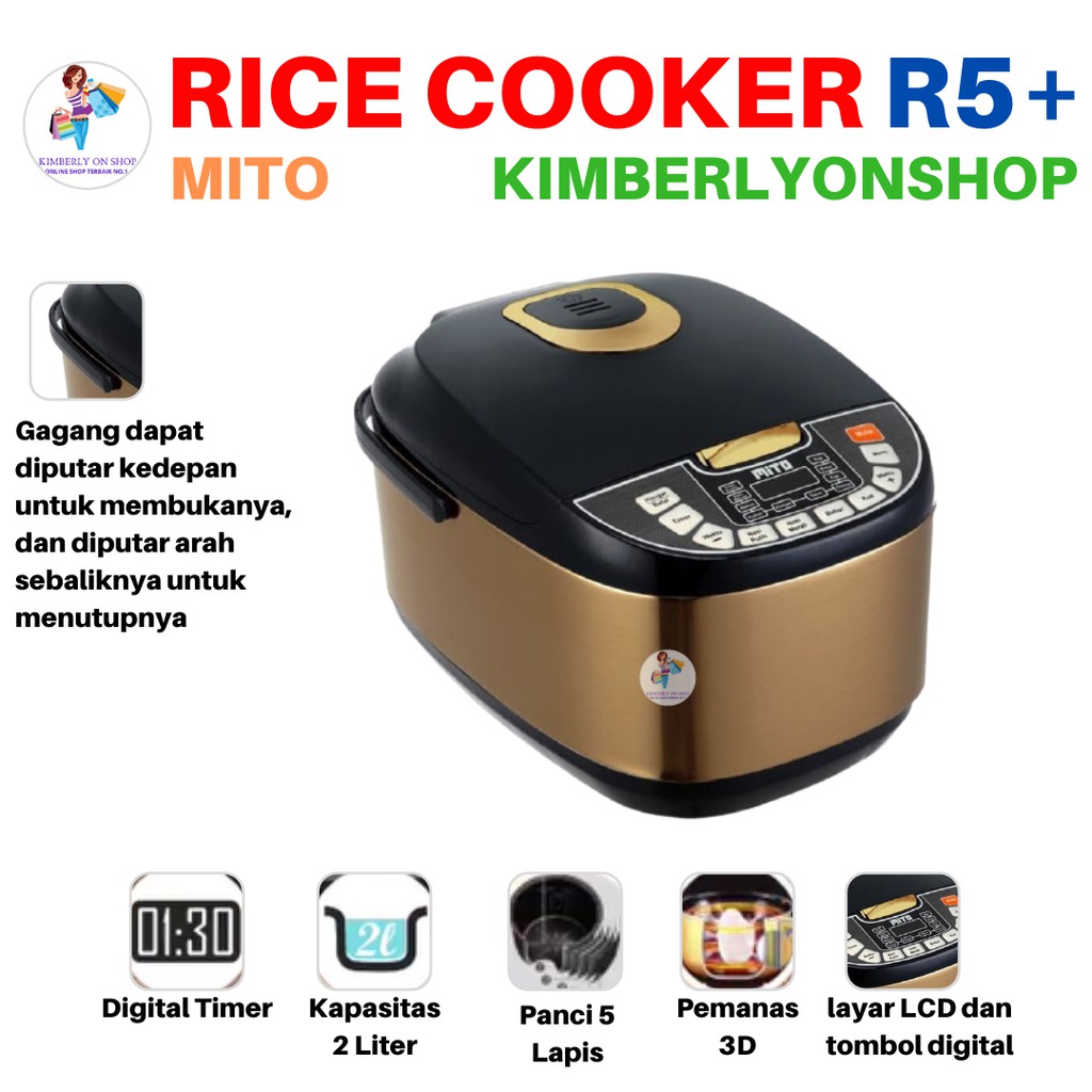 Rice Cooker Magic com Mito R5+ Digital Penanak Nasi