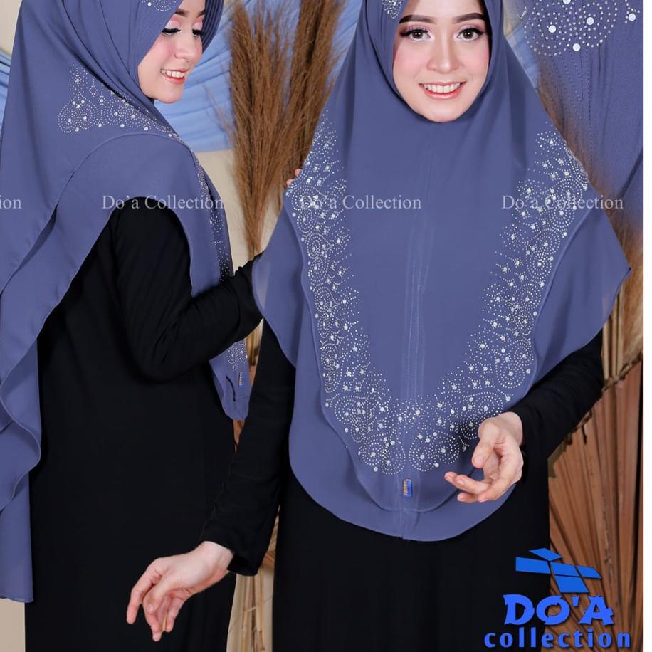 HIJAB 2 LAYER PAYET LOVE BAHAN CERUTI BABYDOLL /KERUDUNG 2 LAYER MUTE LOVE