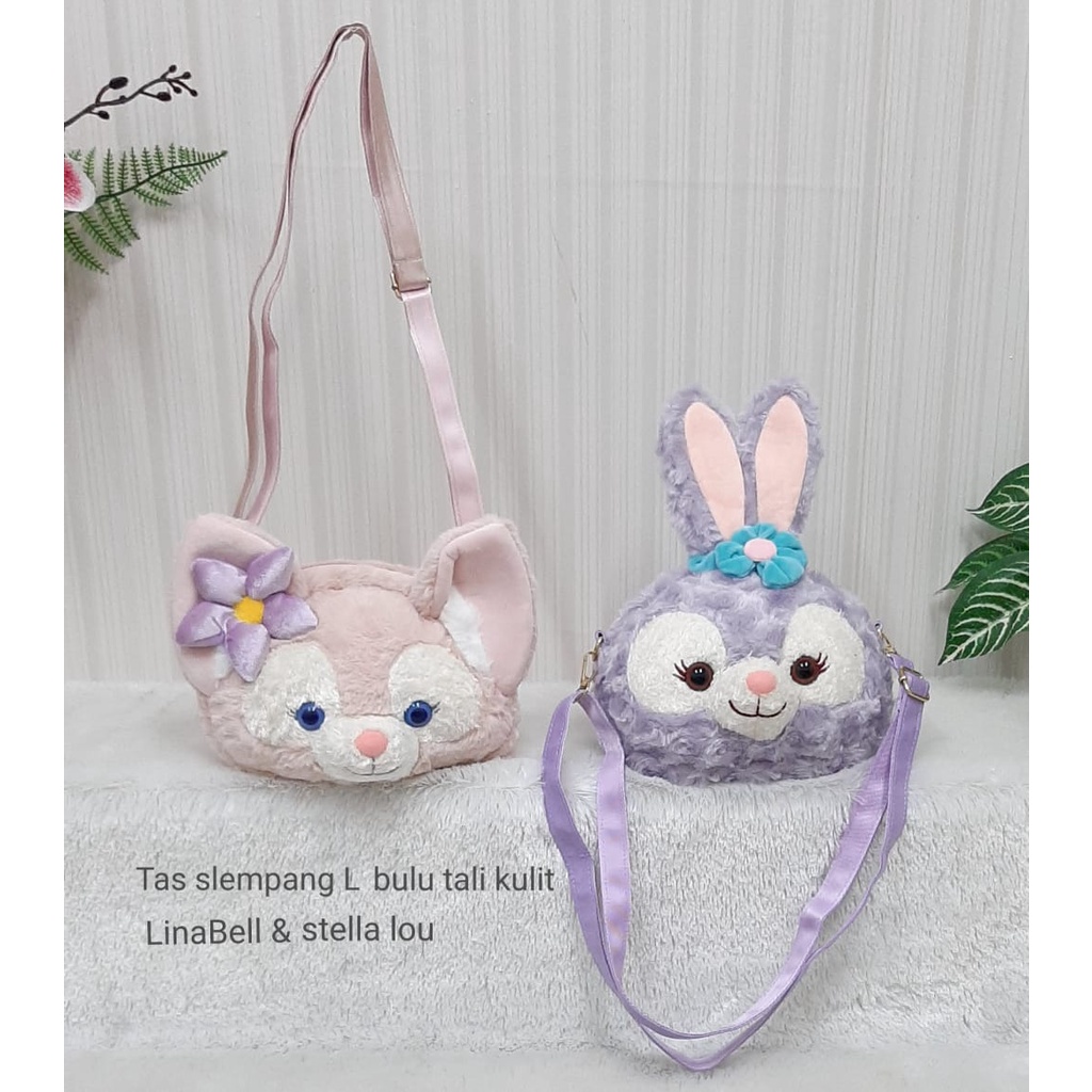 Tas Selempang L Bulu Tali Kulit Stella Lou Linabell Rabbit Animal