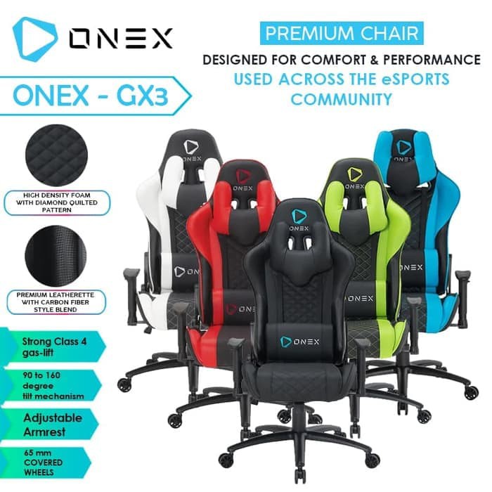 Kursi Kantor gaming Onex premium GX3 - Gaming chair GX-3 - bangku racing