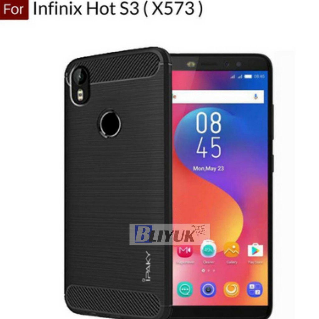 Case Infinix Hot S3 ( X573 ) Premium Softcase iPAKY Carbon