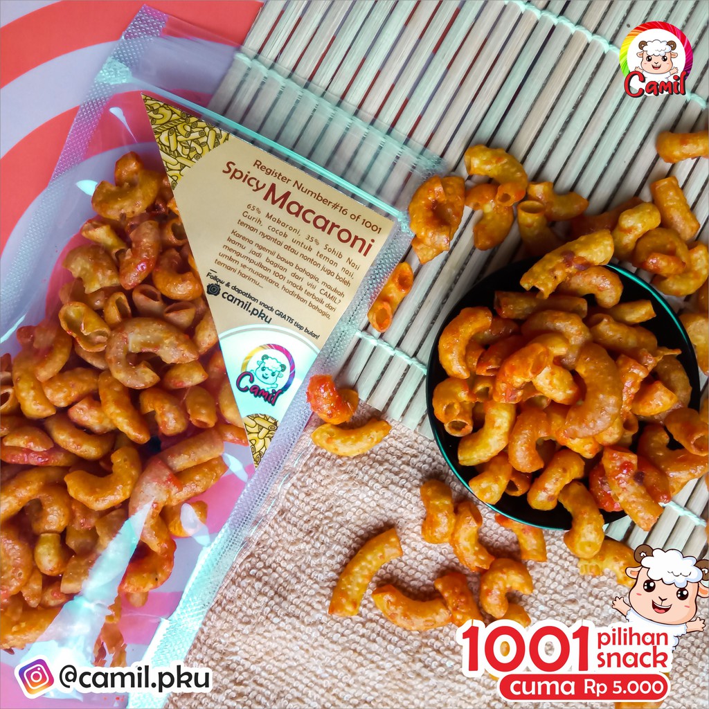

[CAMIL REG.0016] SPICY MACARONI , CEMILAN / SNACK MAKARONI PEDAS