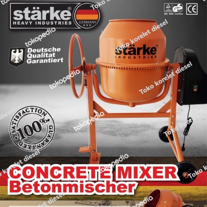 Molen semen Listrik Starke CS200 200L Concret mixer 200L