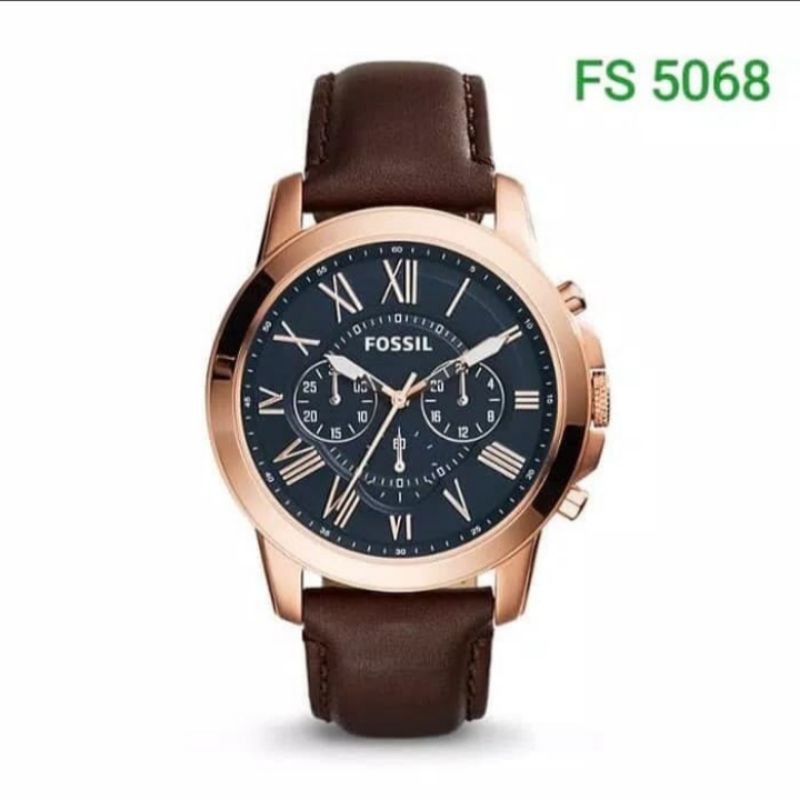 Jam Pria Fossil FS 5068 FS5068 Original Free Jne Yes