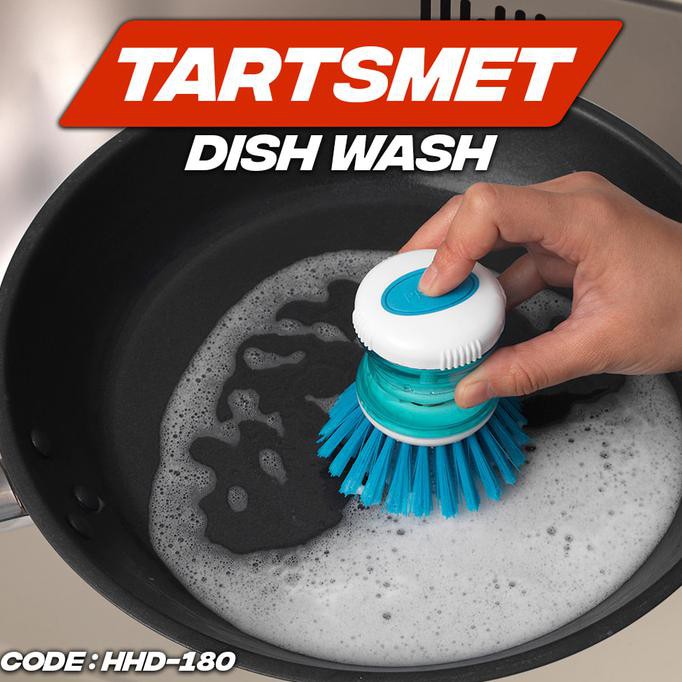 Sikat Cuci Piring Dispenser -Alat Dapur Cuci Piring Tartsmet (Hhd-180)