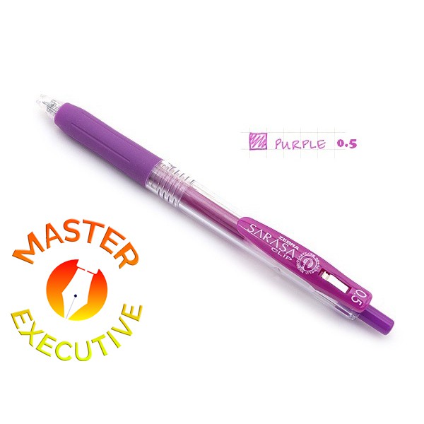 [Buah] Zebra Sarasa Clip JAPAN Purple 0.5 Gel Ink Rollerball / Pulpen Jel Ungu Violet