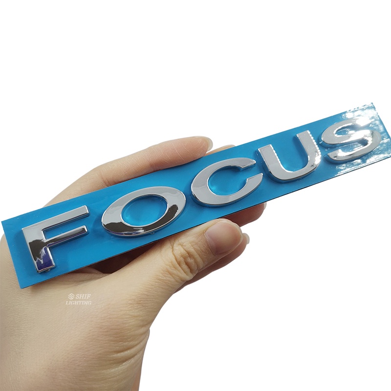 1pc Stiker Emblem Tulisan FOCUS Bahan ABS Untuk Dekorasi Mobil FORD FOCUS