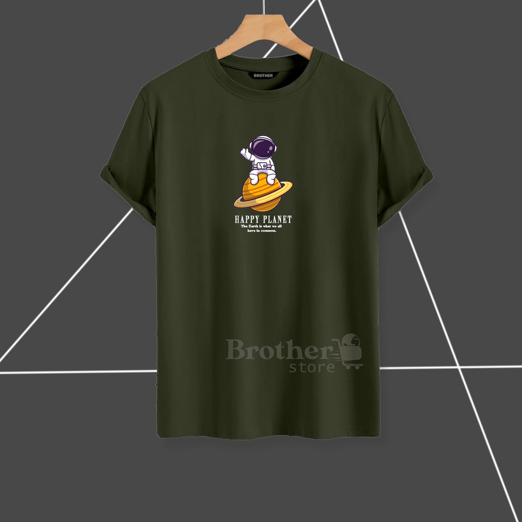 BROTHER STORE - Kaos Distro Pria - KAOS COWOK CEWEK - Kaos Kata Kata - Articel Bumi Bahagia Premium