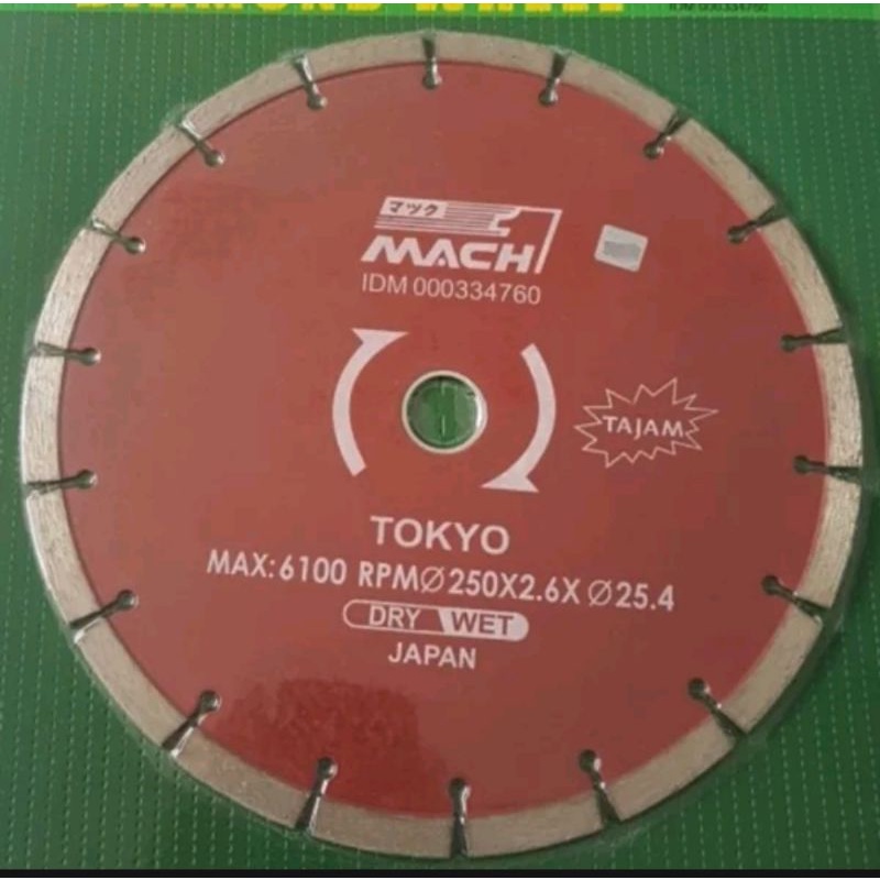 mata pisau potong batu 10 inch tokyo diamond cutting wheel mata gerinda potong beton mata gurinda po