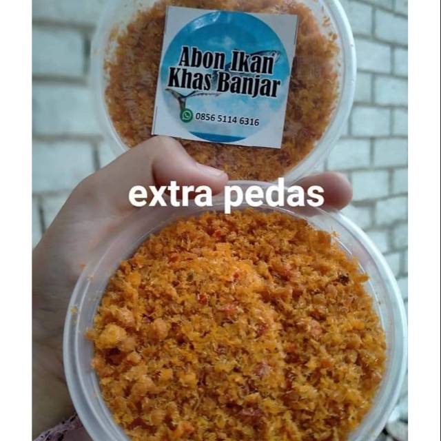 

Abon ikan tuna pedas kemasan cup khas banjar