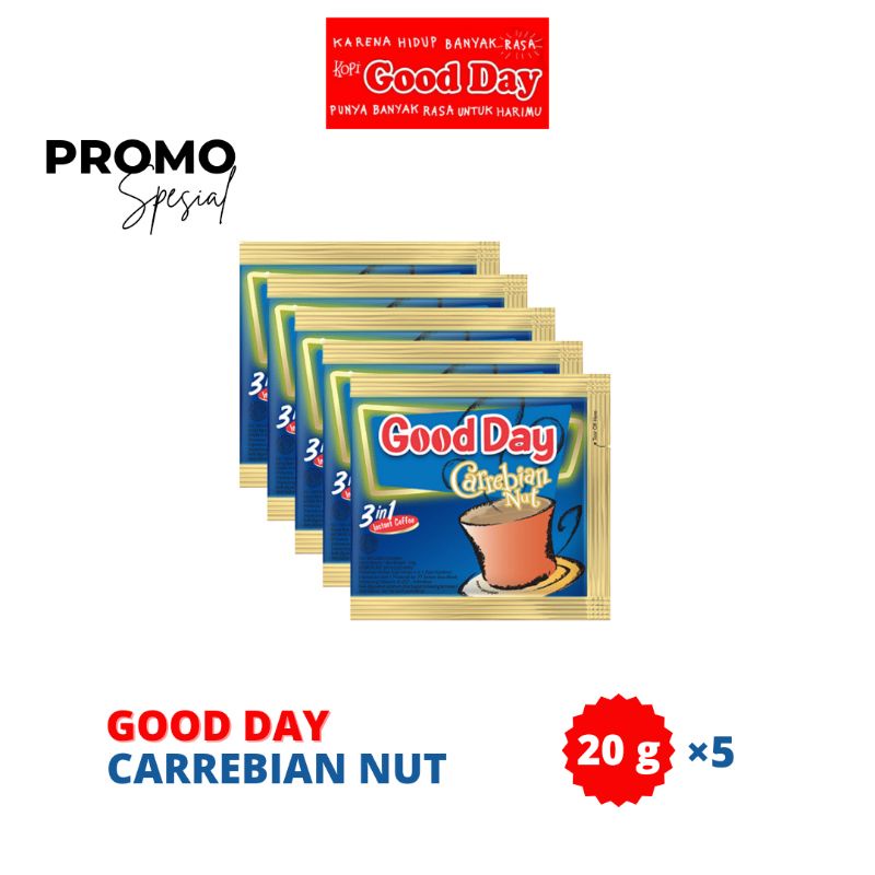 

GOOD DAY CARREBIAN NUT 20 G × 5 SACHET