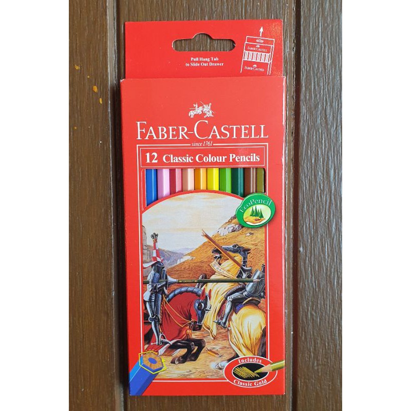 

Pensil warna Faber castell. 12 classic colour