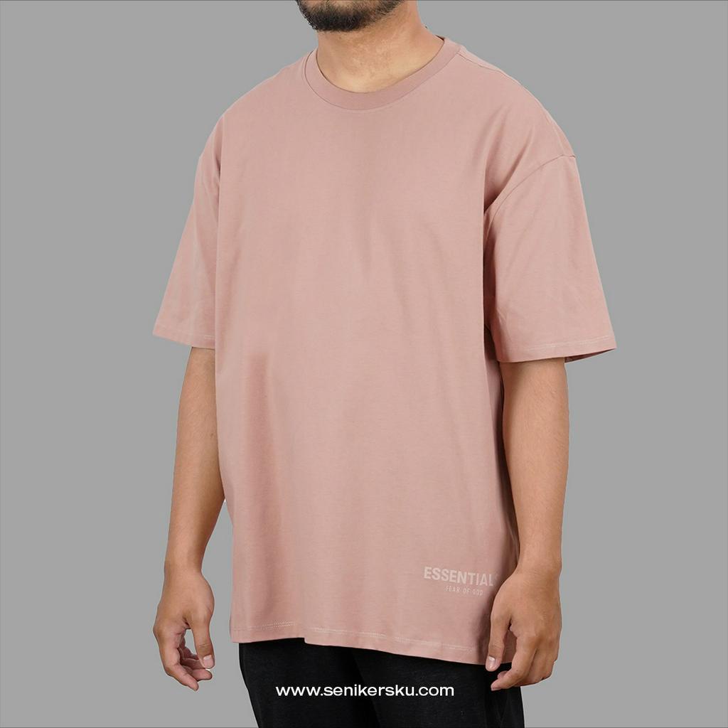 Essentials FOG 3M Boxy Logo Blush Tee SS19