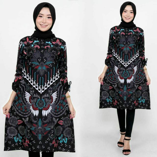 Terlaris SERUT GENES JELITA TUNIC NAVBOR YELBOR WHITBOR CREAMBOR TUNIK BATIK MODERN HRB030 DOLBI dol