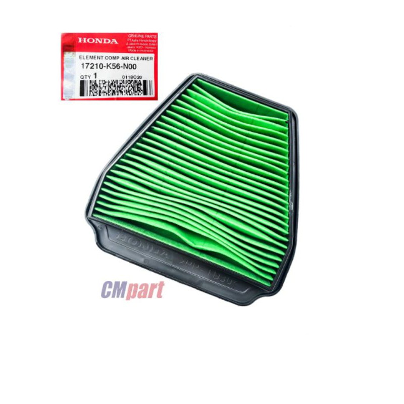 Filter saringan udara new sonic 150R - Supra gtr 150 asli HONDA AHM 17210-K56-N00