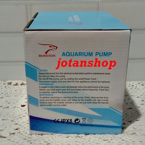 ROSSTON RS 106  RS106 Pompa air celup kolam Aquarium Hidroponik aquascape