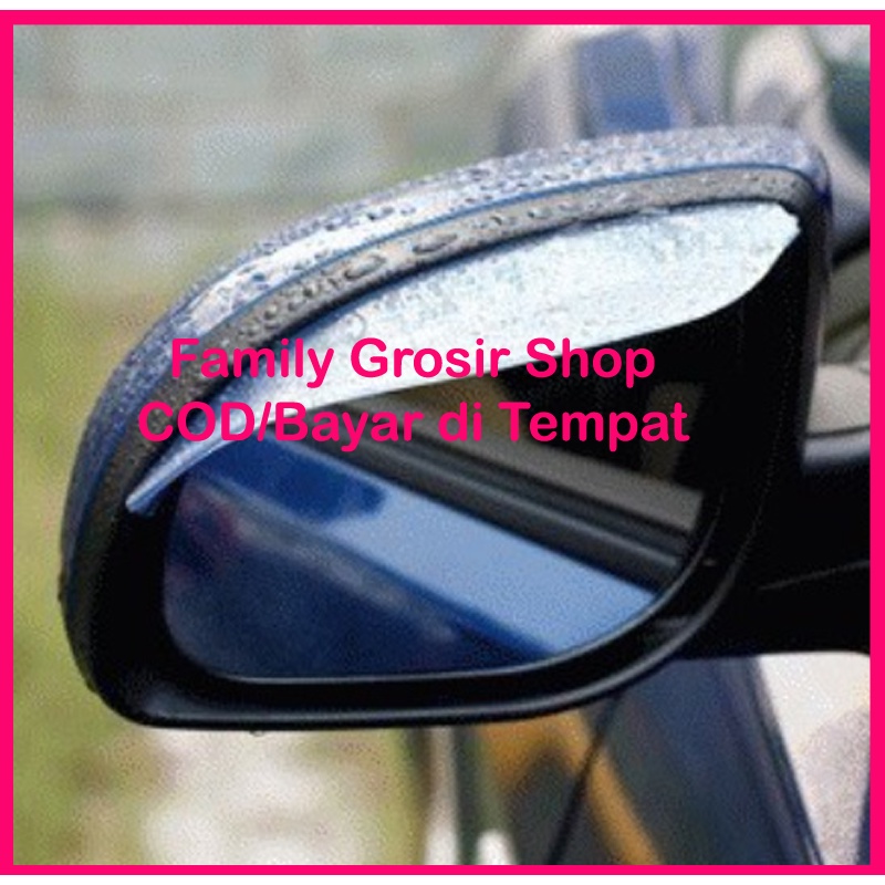 1 Pasang Talang Kaca Spion Mika Car Cover Mirror Pelindung Hujan