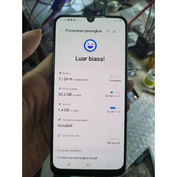 mesin samsung m21 4/64 normal tested