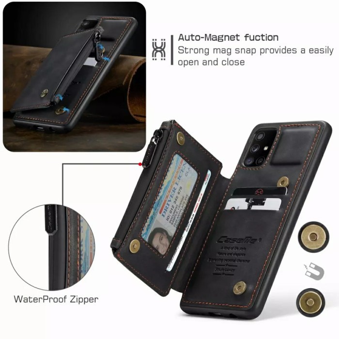Casing Samsung Galaxy A52 A 52 Soft Case Dompet Slot CardPremium