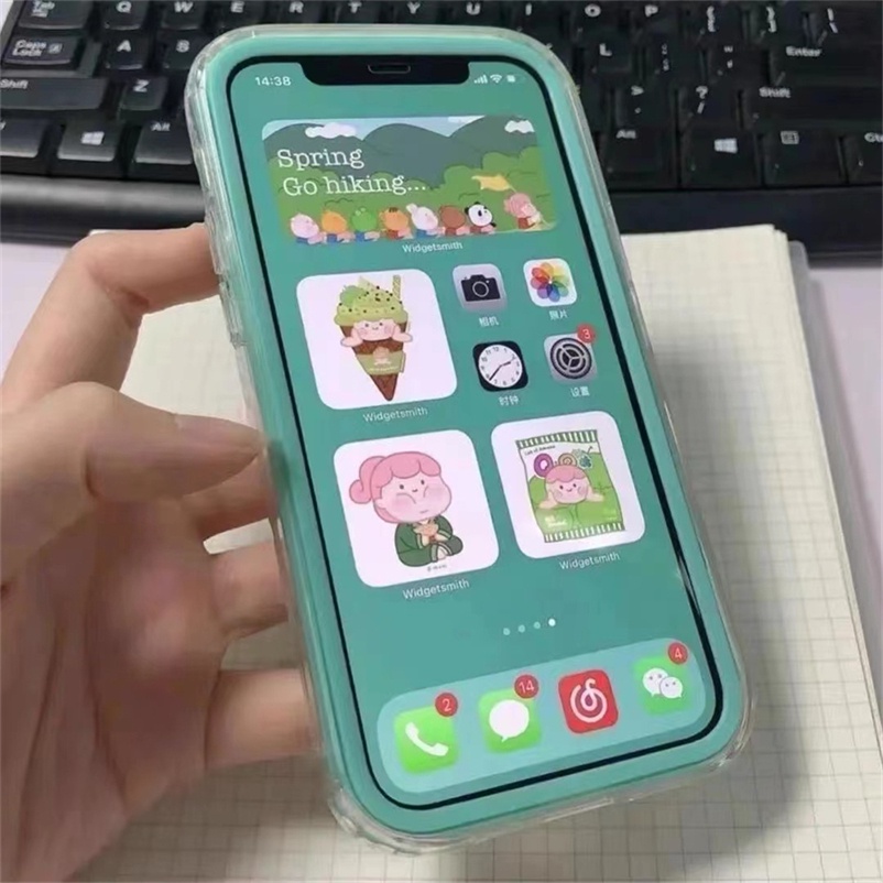 Sold Out iPhone 13Pro Phone Case iPhone13 12 11 Pro Max Xs Max X Xr iPhone 7 8 6 6s Plus 7p 8p 2 In 1 Colorful Fresh Clear TPU Soft Silicone Anti-dirty Phone Back Case