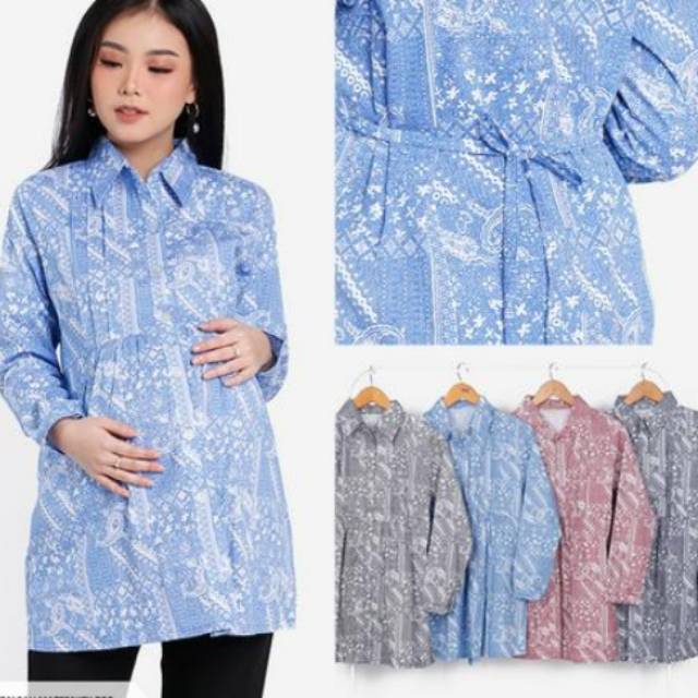 Baju hamil batik - syifa Maternity | Shopee Indonesia