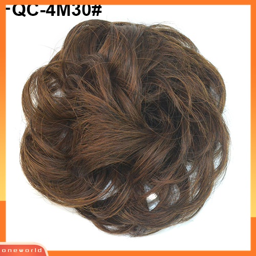 Wig Rambut Ekstensi Model Gelombang Messy Elastis Untuk Wanita