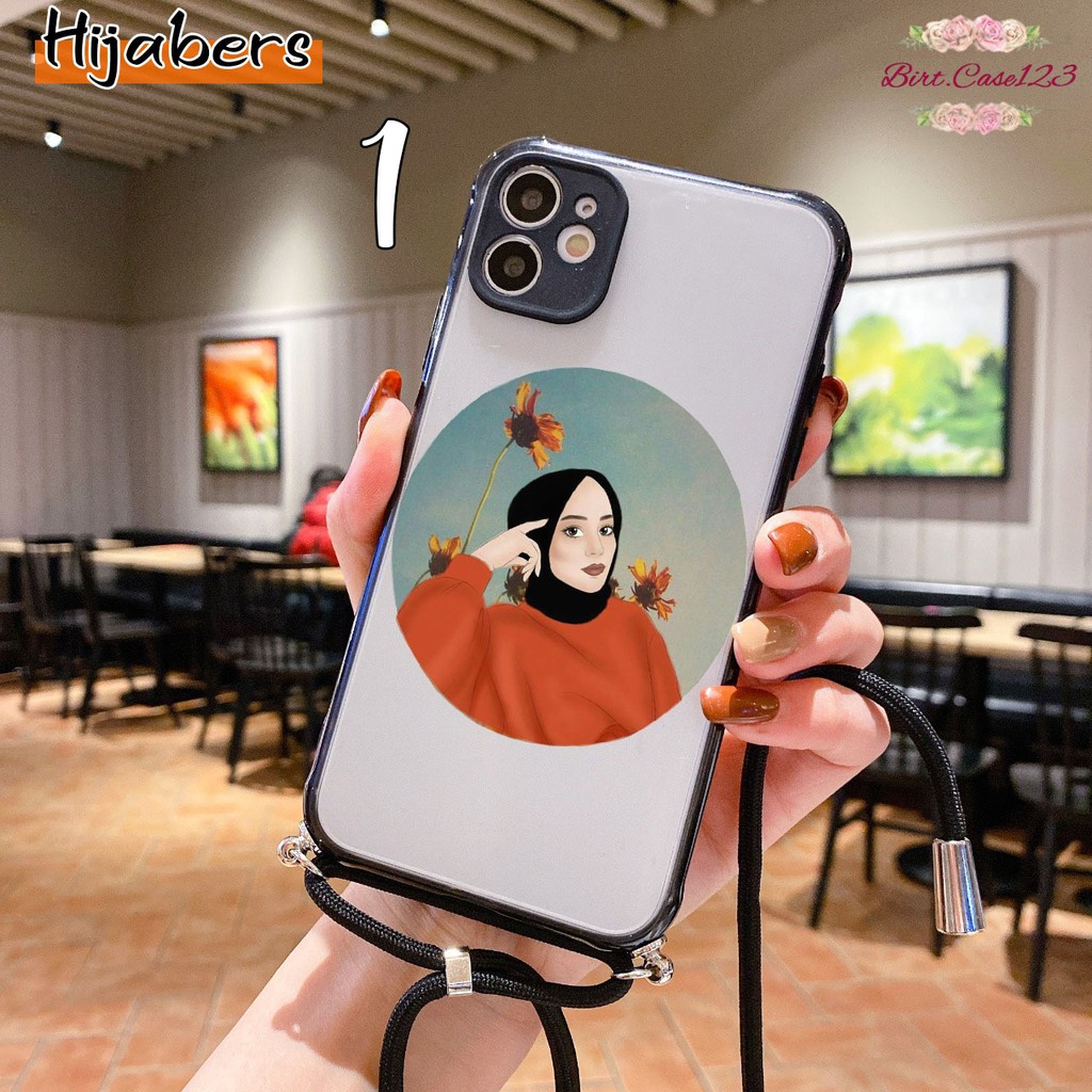 Softcase Slingcase Lanyard Choice HIJABERS Samsung J2 Grand J4+ J5 J6+ J7 A01 Core Pro Prime BC2977