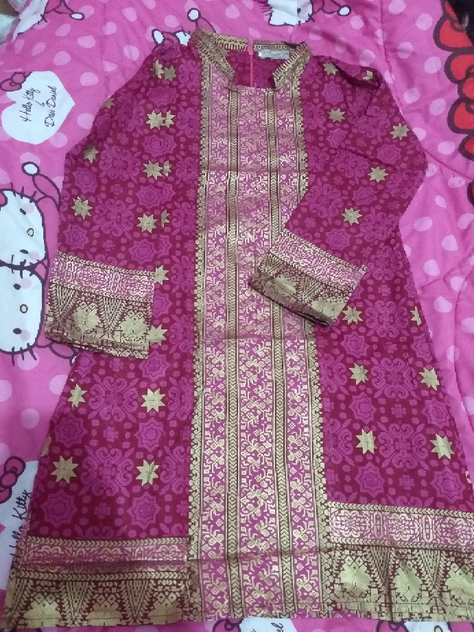 Atasan Batik Dolby Dolbi Dobby Doby Tenun Sutra Tulis Halus Katun Atbm Baron ,sarombit Atasan