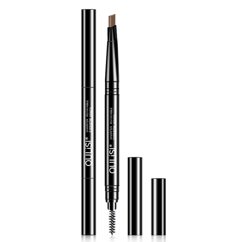 Pensil alis putar eyebrow waterproff pencil 2 in 1 pensil 2 sisi