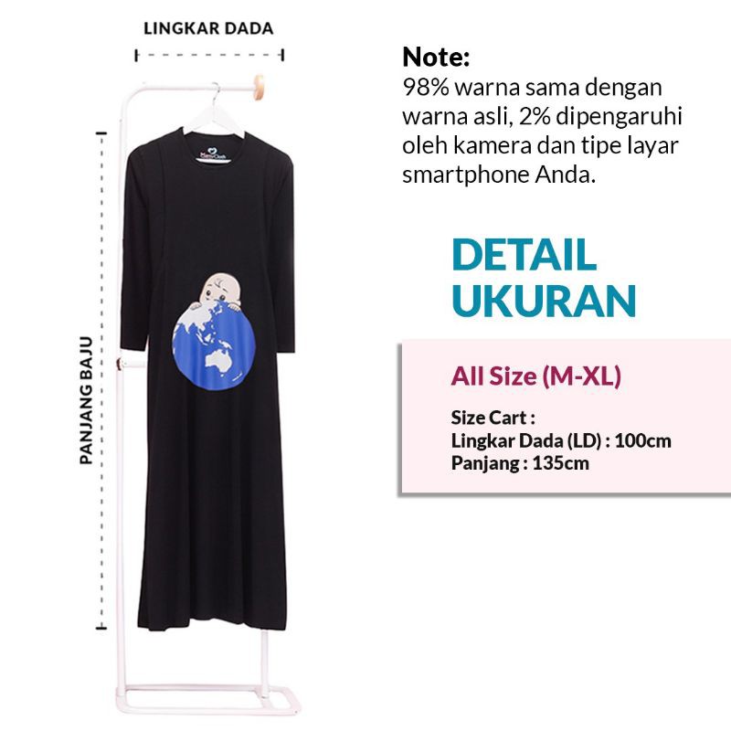 Baju Muslim Ibu Hamil Menyusui / Mamycloth / Longdress