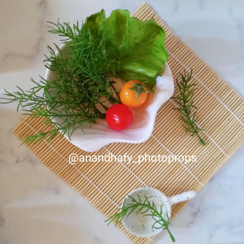 Daun rosemary artificial tanaman rosemari artifisial rosemarry buatan sayuran palsu plastik fake