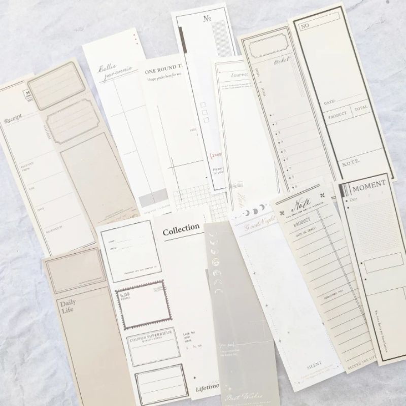 

long vintage collection notepaper/ dekorasi journal/penpal -aponipaljournal-