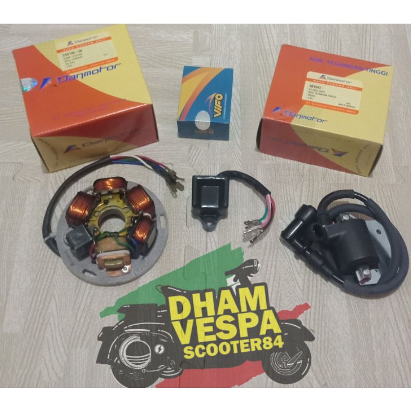 SPUL PENGAPIAN CDI VESPA SET UPGRADE