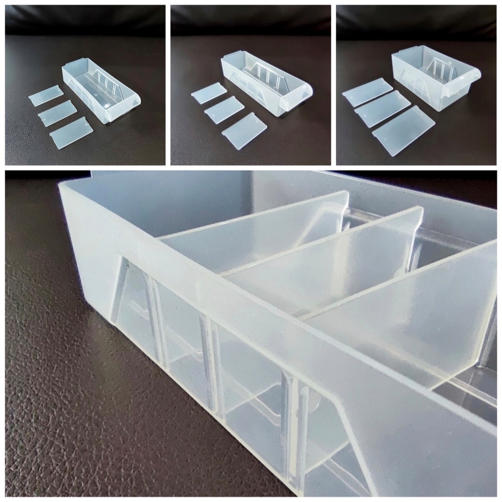 Laci Drawer Plastik Tempat Penyimpanan Serbaguna Toolset/Sparepart Elektro Tersedia 3 ukuran di Varian