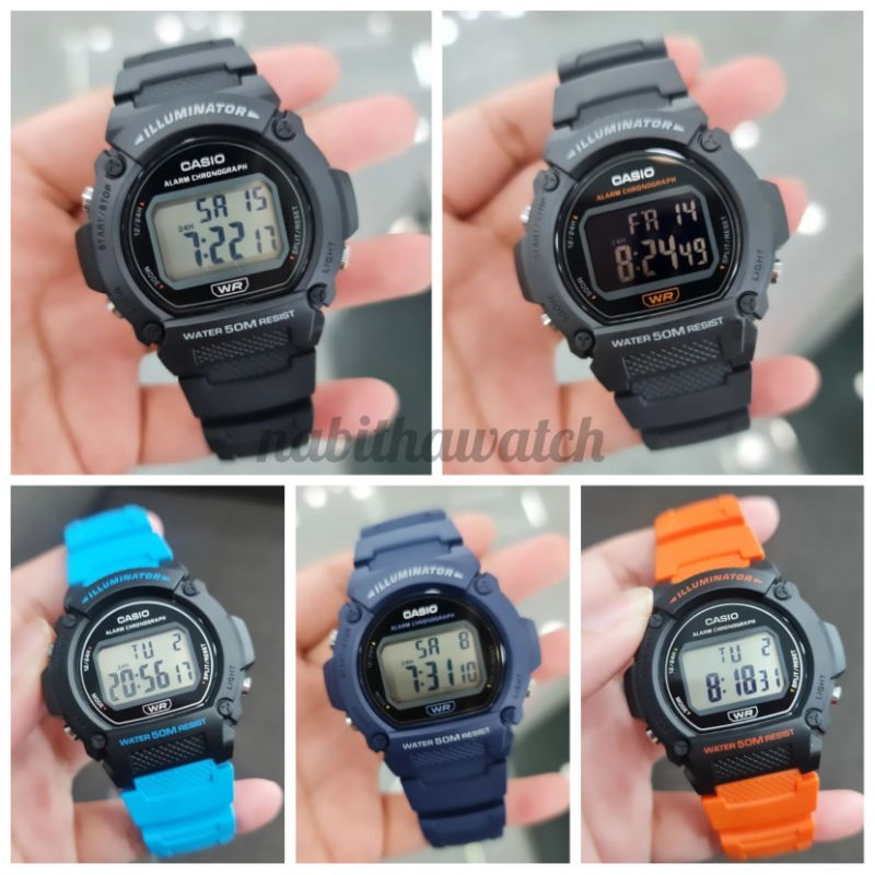 Jam Tangan Pria Casio W-219 series New 219 Original Garansi Resmi